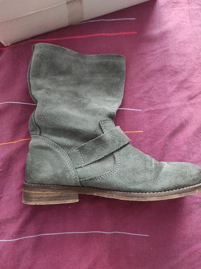 Boots en daim t38 comme neuve - photo numéro 3