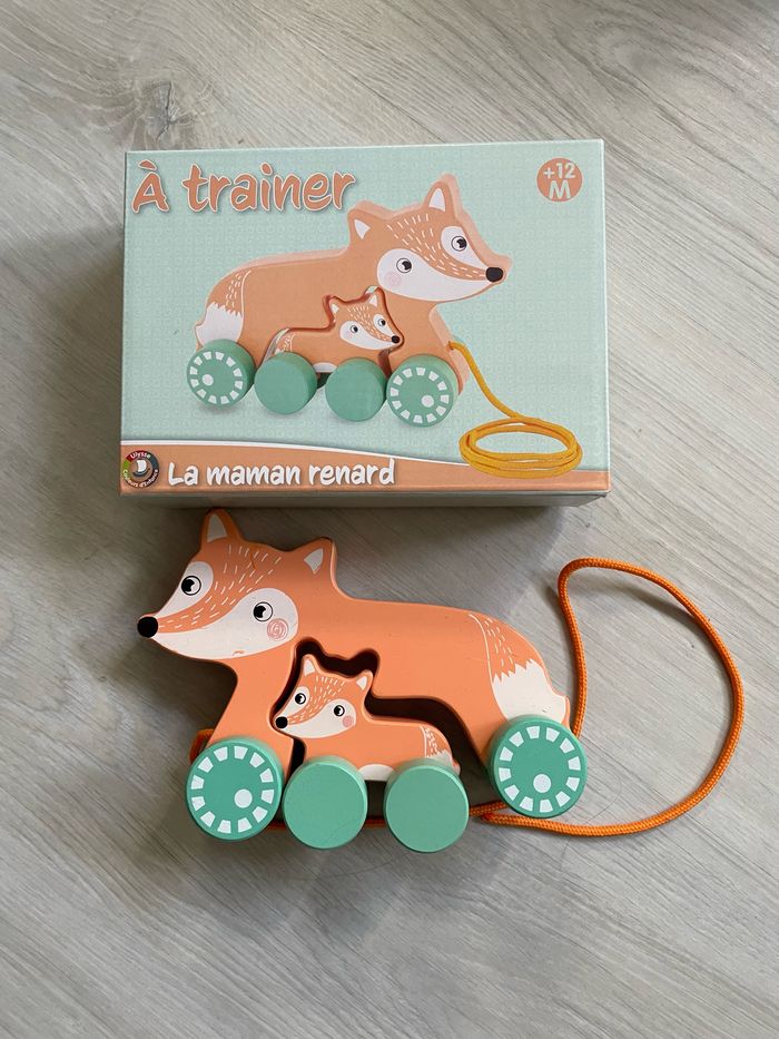 Jouet en bois à tirer