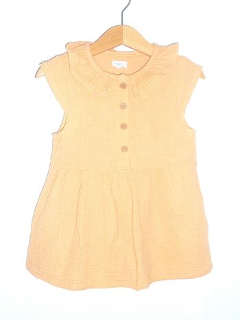 Robe vert baudet gaze de coton 2 ans