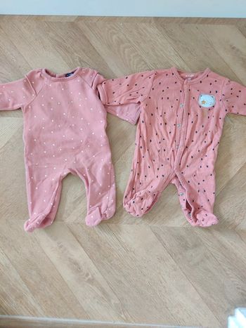 Lot 2 pyjamas 3mois kiabi