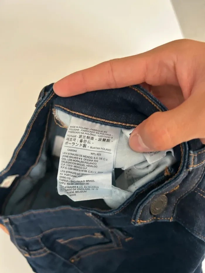 Jean Levi's Femme Marine W27 L30 | 711 Skinny | Taille 38 | Très Bon État | BP293 - photo numéro 5