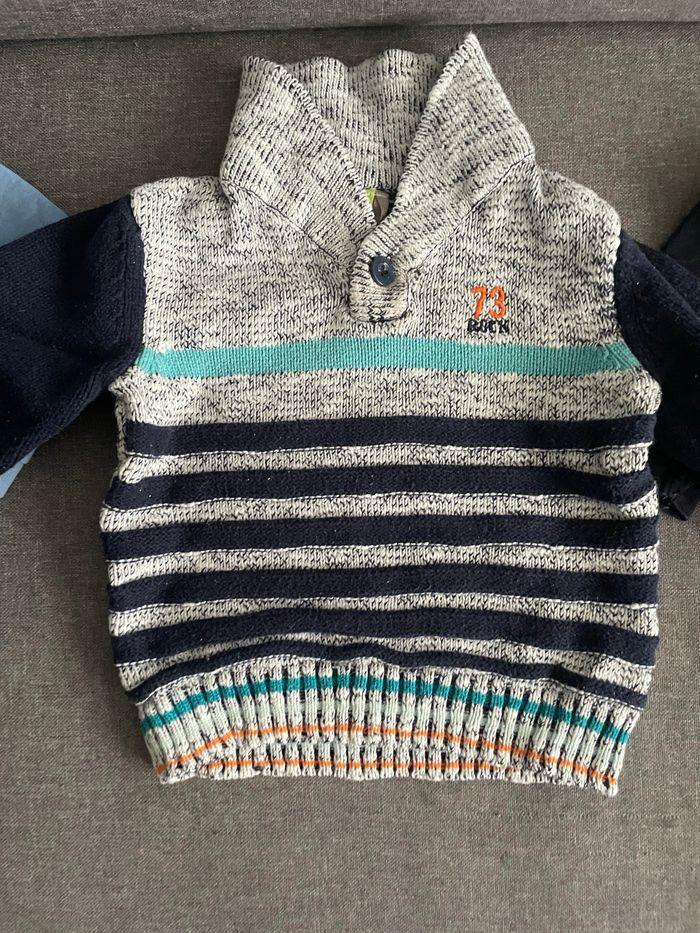 Lot de 3 tshirts manches longues 9mois - photo numéro 3