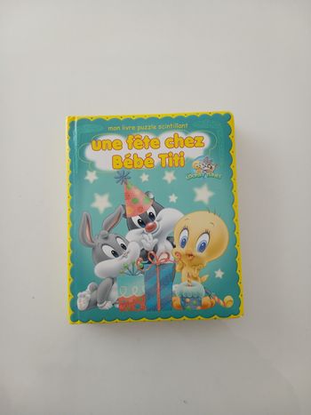 Livre-Puzzle Baby Looney Tunes - Une fête chez Bébé Titi