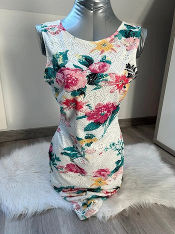 Robe fleuris cérémonie  - Amisu - taille 40