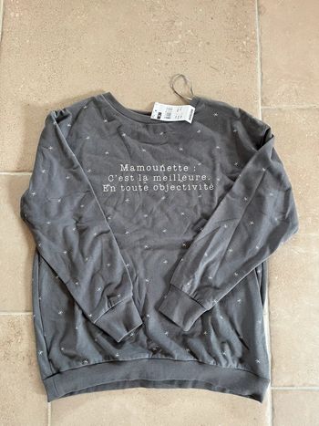 Pull de grossesse "Mamounette" neuf avec étiquette