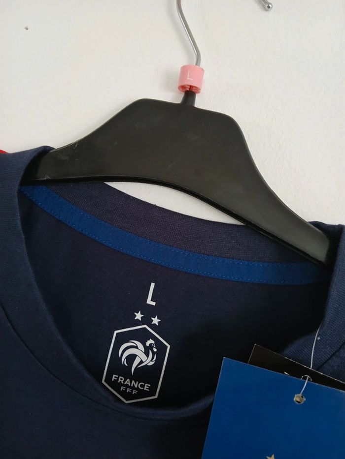 Tee-shirt Officiel FFF Neuf Taille L🌿🌈 - photo numéro 4