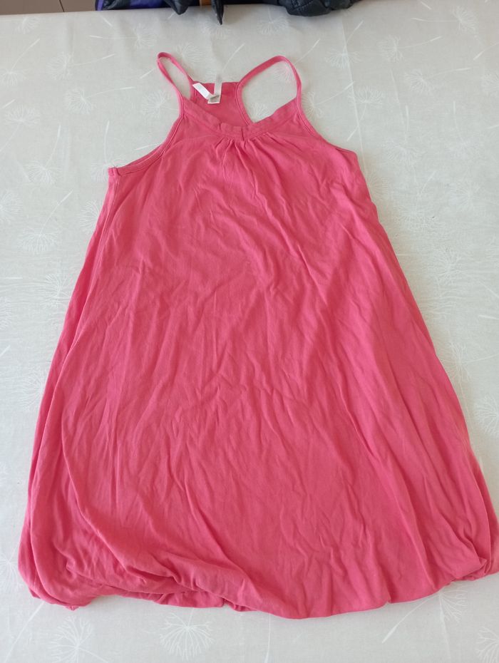 Robe rose à bretelles 10 ans Okaïdi 3€