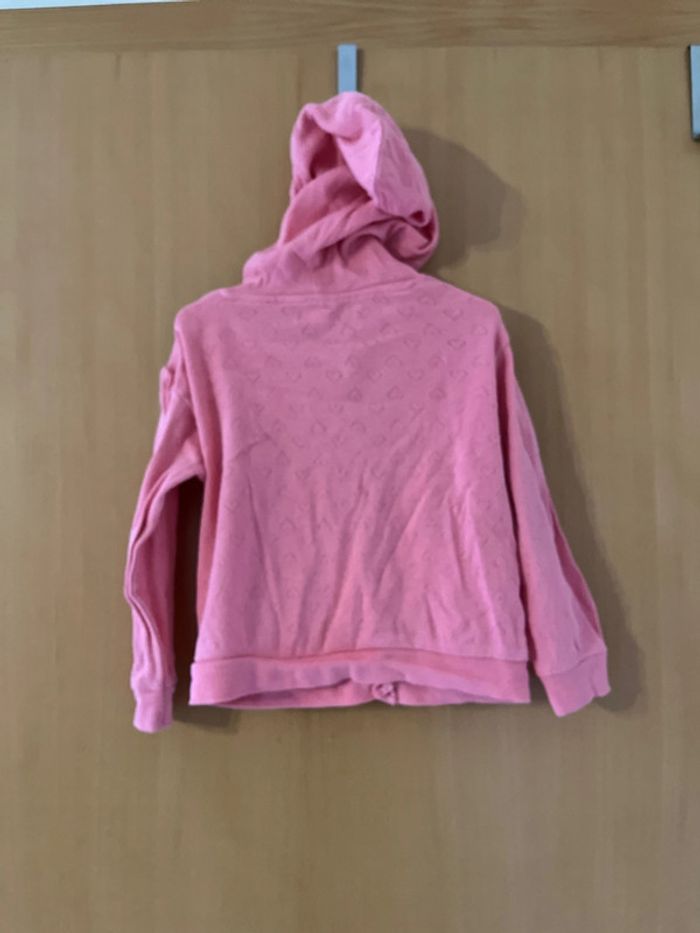 Gilet à capuche motifs cœurs taille 2 ans - photo numéro 3