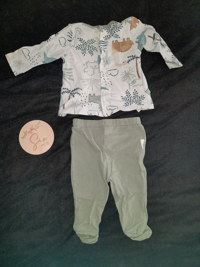 Pyjama 2 pièces coton - 6 mois - photo numéro 3