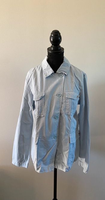 Veste chemise United Color of Benetton bleu clair taille 44