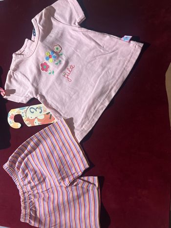 Ensemble t-shirt + short 3 mois