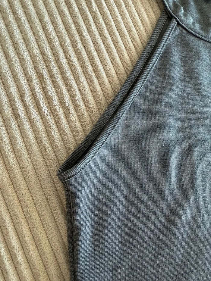 Débardeur gris chiné Zara - photo numéro 3