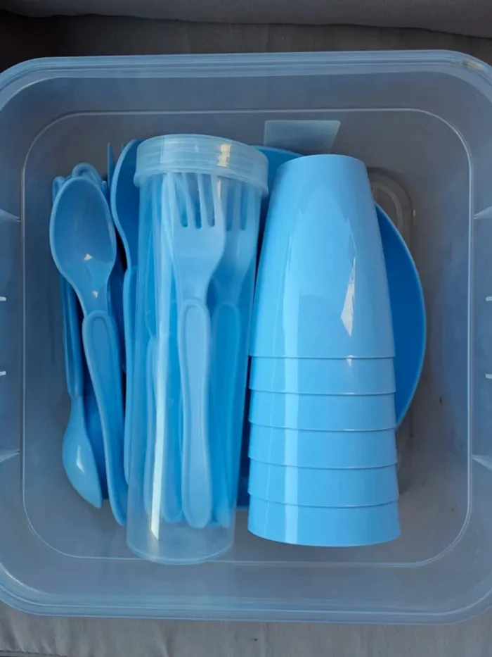 Set à pique nique bleu - photo numéro 2