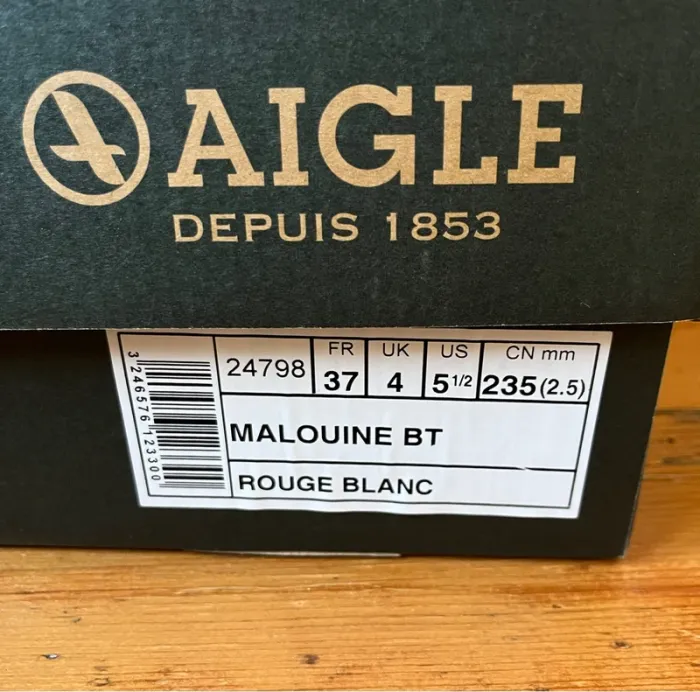 Bottes Aigle Malouine rouge et blanc - photo numéro 11