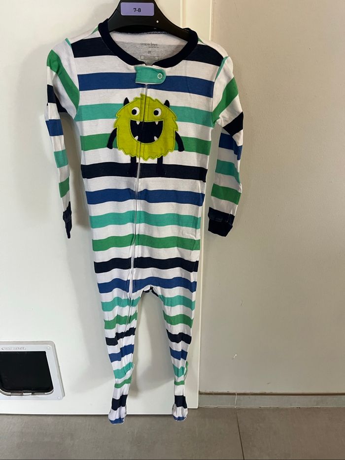 Lot 3 pyjama une pièce 3 ans - photo numéro 2