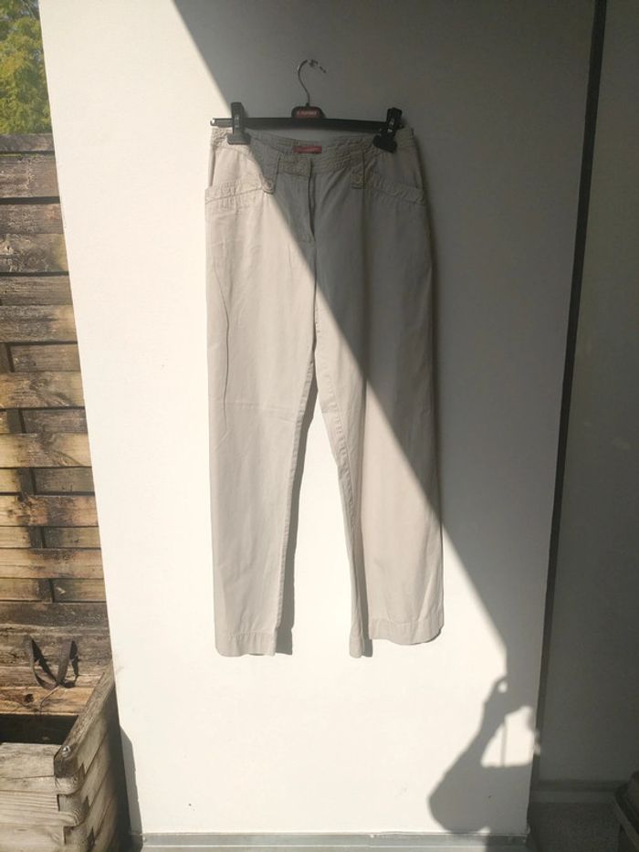 pantalon large taille haute Manoukian 38 40 - photo numéro 4