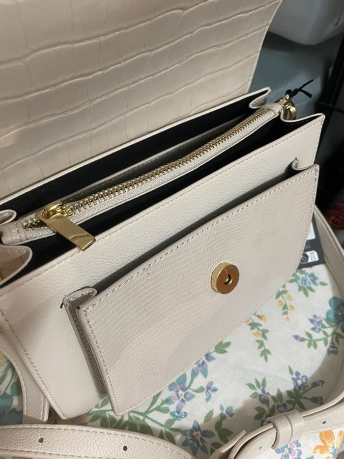 Valeur neuve 75€ sac à bandoulière galerie lafayette effet croco - photo numéro 14