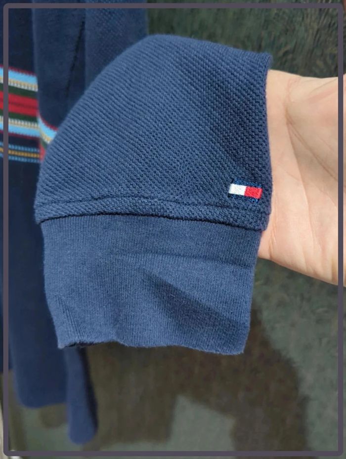 Polo Tommy Hilfiger taille L homme bleu marine - photo numéro 3