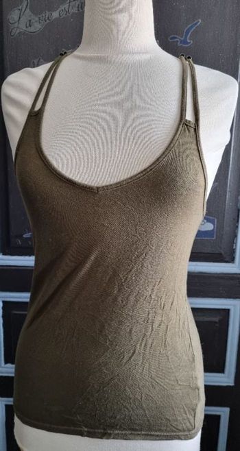 Débardeur à bretelles kaki taille S