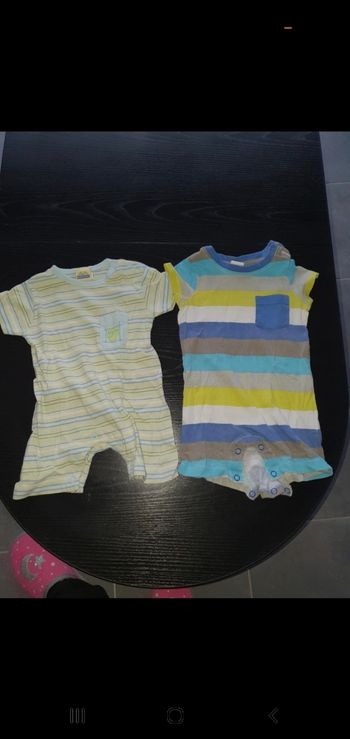 Lot combishort 3 mois