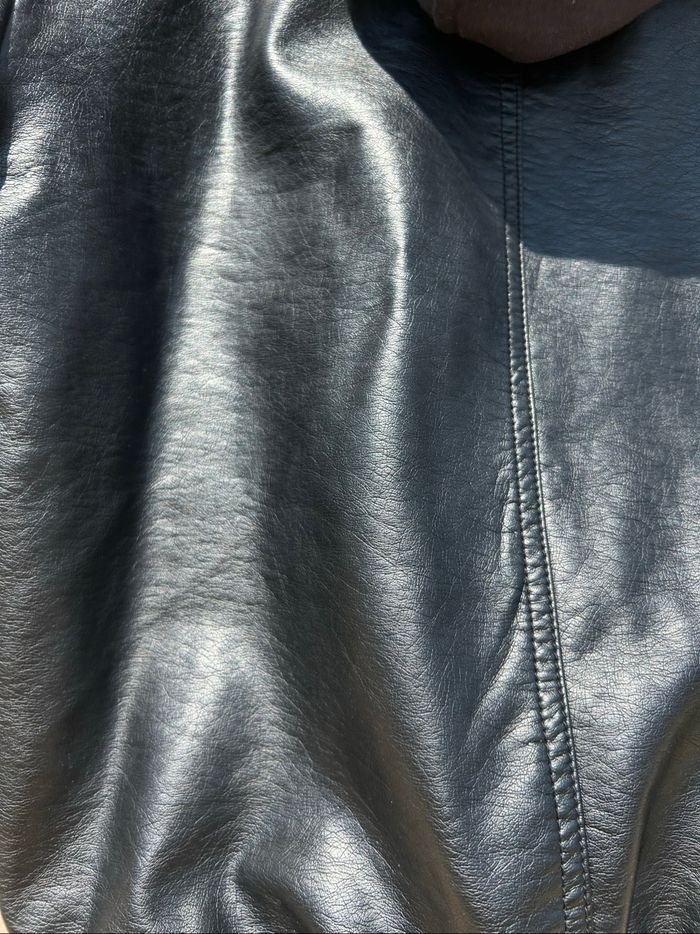 ZARA blouson bomber simili noir capuche garçon - photo numéro 9