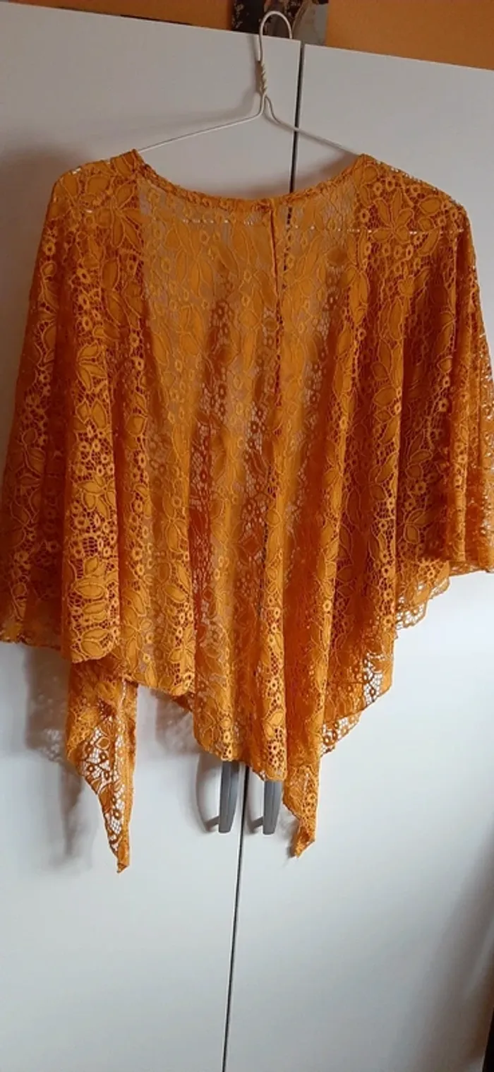 Bolero moutarde en broderie - photo numéro 2