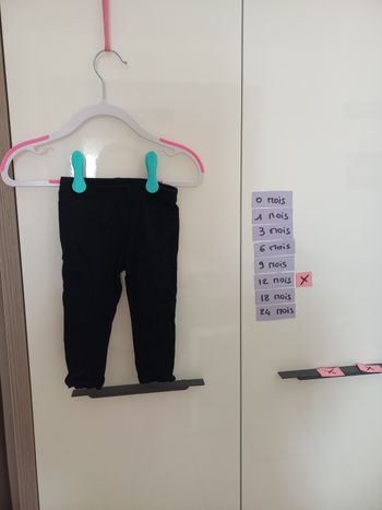 Leggings noir 12 mois