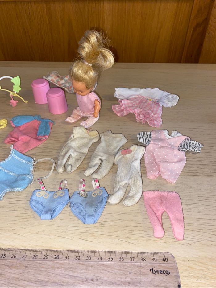 Mattel Barbie poupée doucoeur bebe baby accessoires family heart 1984 - photo numéro 4