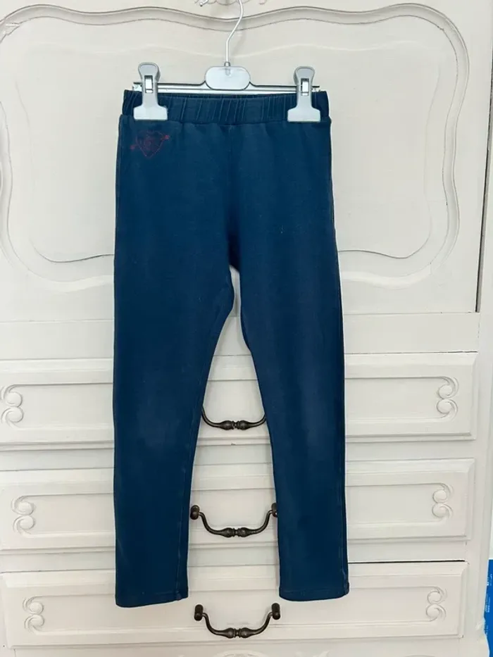 Ravissant legging IKKS bleu foncé taille 8 ans