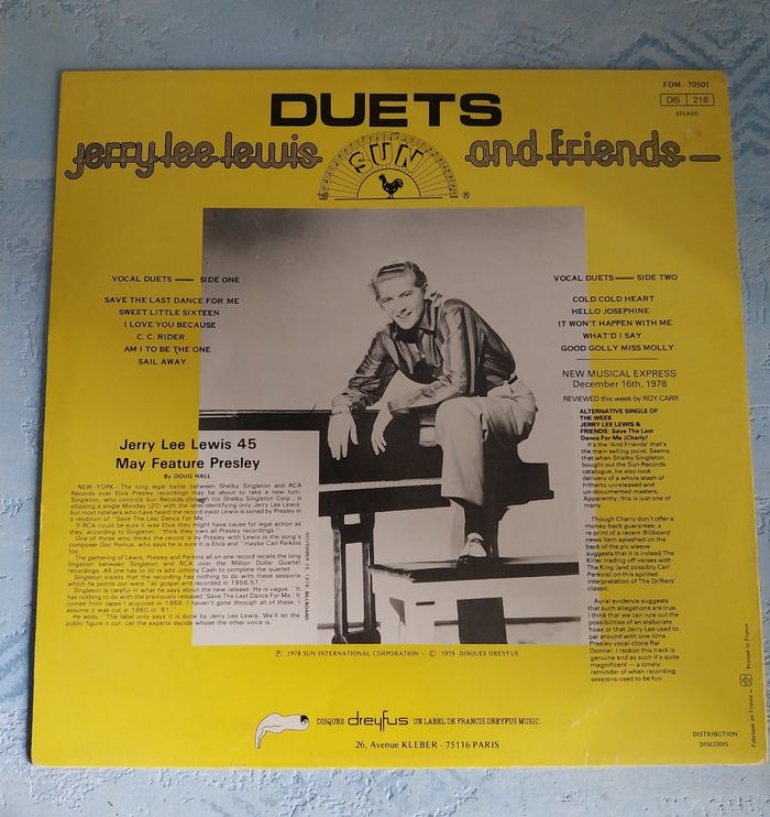 33 Tours Jerry Lee Lewis - photo numéro 2