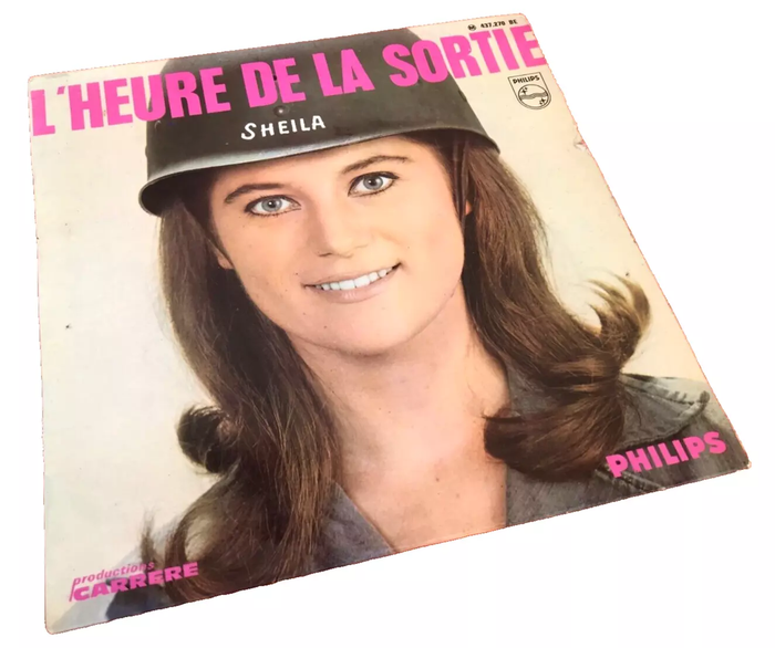 Vinyle 45 tours Sheila L' Heure de la sortie (1966) Philips 437.270 BE