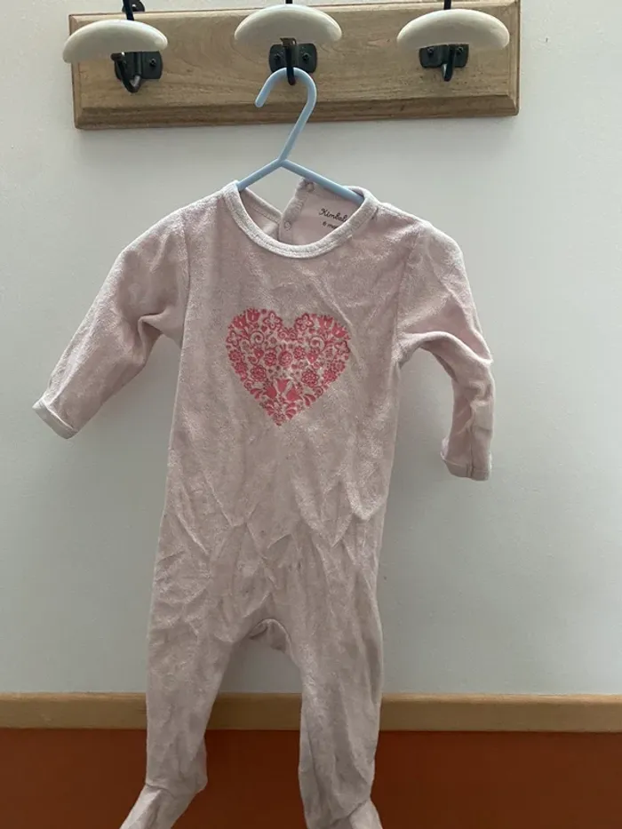 Pyjama velours rose