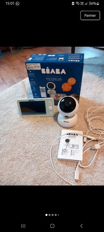 Babyphone/ écoute bébé beaba zen premium