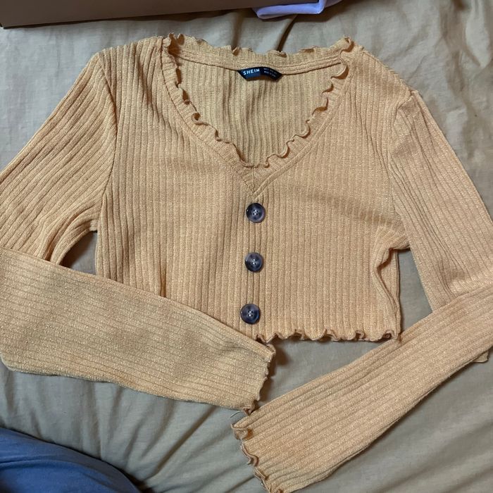 Pull moutarde jaune