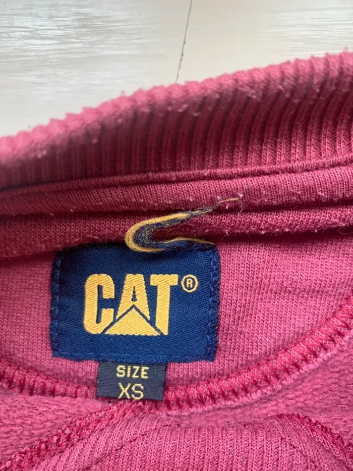 Sweat-shirt, rouge, XS caterpillar - photo numéro 3