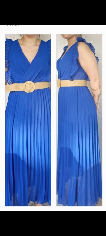 Longue robe bleue