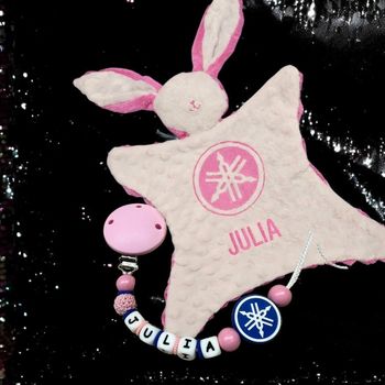 Doudou, attaches tétines yamaha 