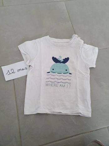 T-shirt 12 mois 1 an