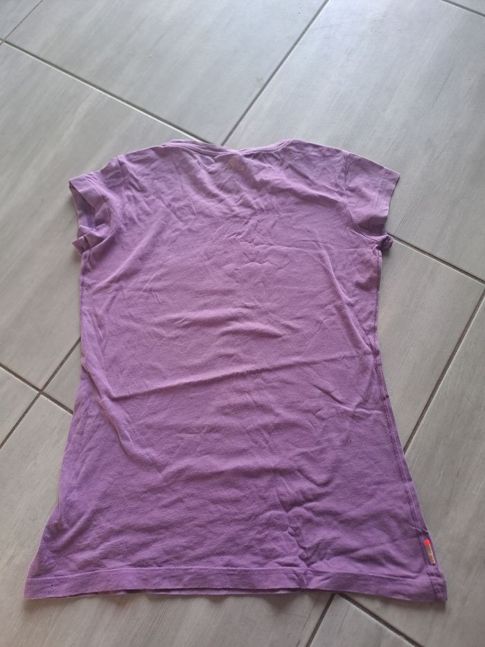 Tee-shirt violet Adidas Taille 42 - photo numéro 9