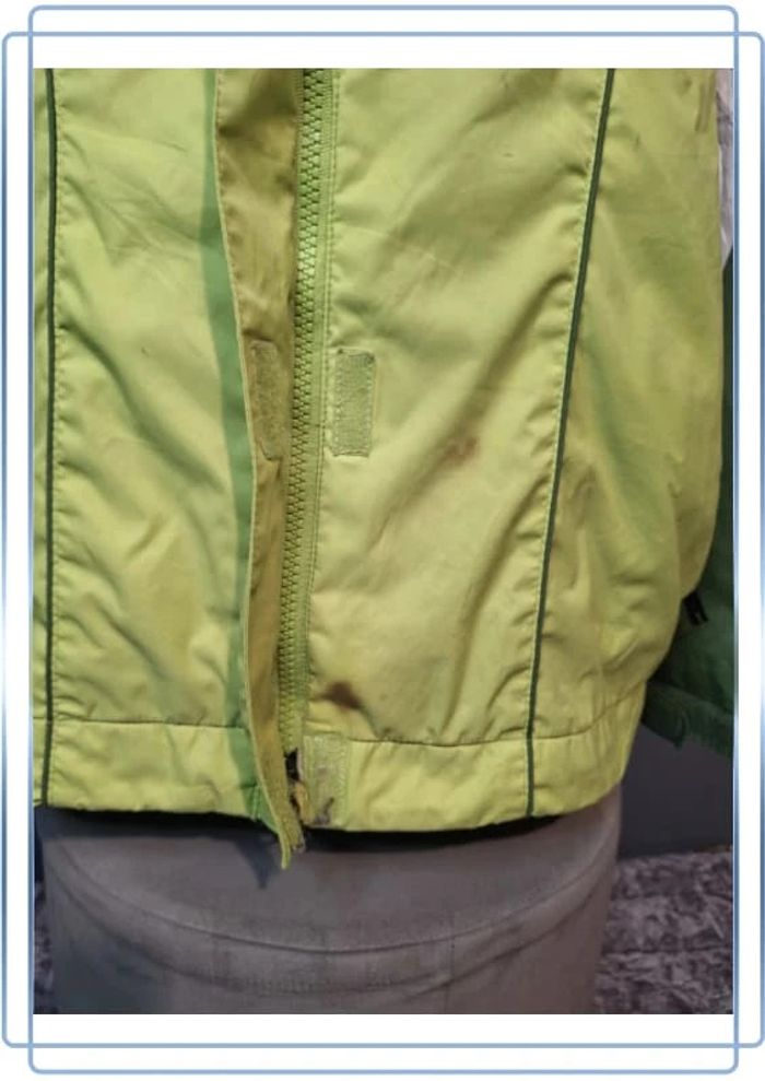 Blouson columbia femme verte et blanche / série storm dry / taille M brodé (279) - photo numéro 15