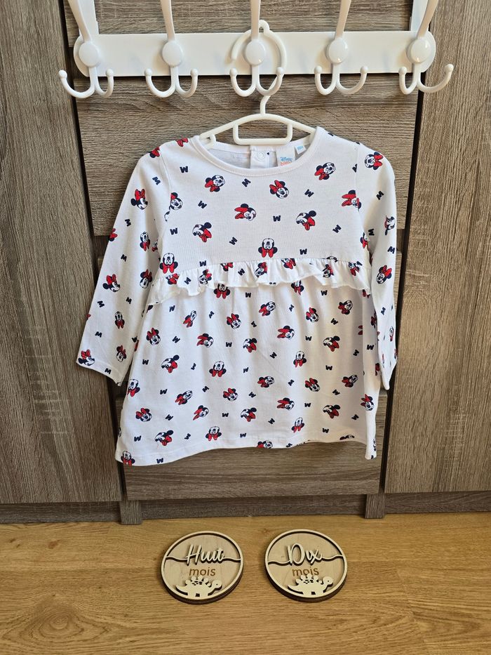 Vêtement Bébé Fille - Ensemble Robe + Legging Minnie - Disney - 18 mois - photo numéro 2