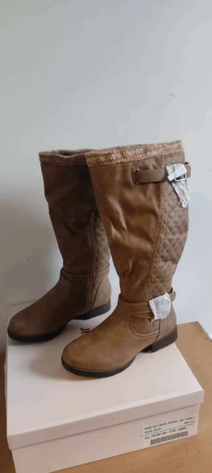 JustFab Bottes hautes Mahira taille 36 - photo numéro 2