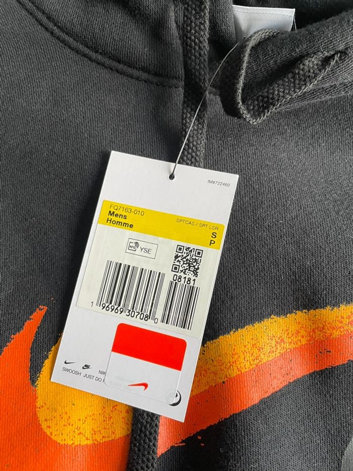Sweat à capuche Nike noir taille S - photo numéro 3