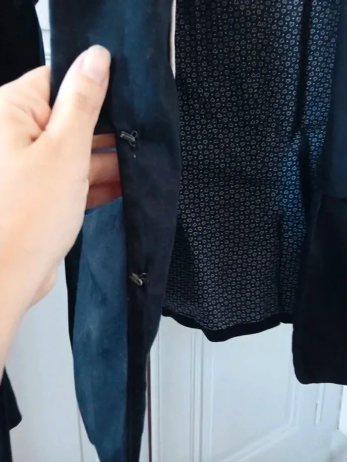 Veste cintrée bleu marine - Nafnaf - 40 - photo numéro 4