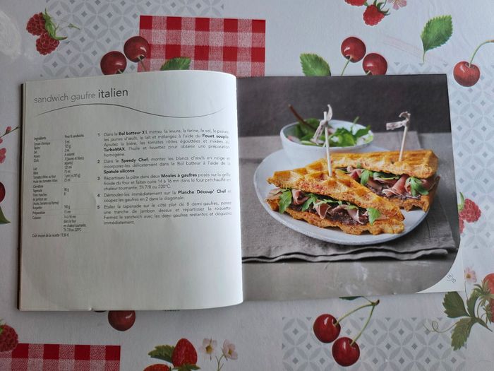 MOULE À GAUFRES TUPPERWARE EN SILICONE AVEC LE LIVRE 31 RECETTES - photo numéro 8