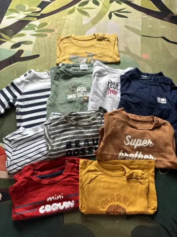 Lot teeshirt manche longues