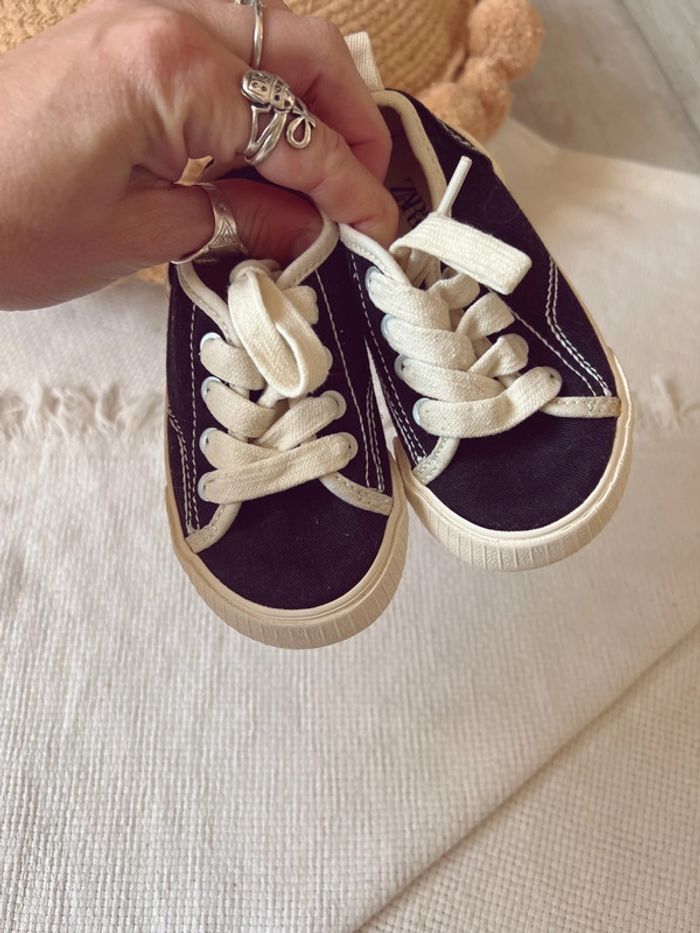 Baskets en toile Zara noires mixte 21 - photo numéro 2