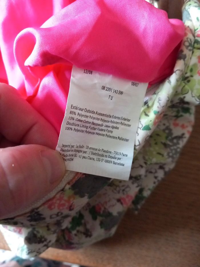 Sac à main tissu fleuri - photo numéro 4