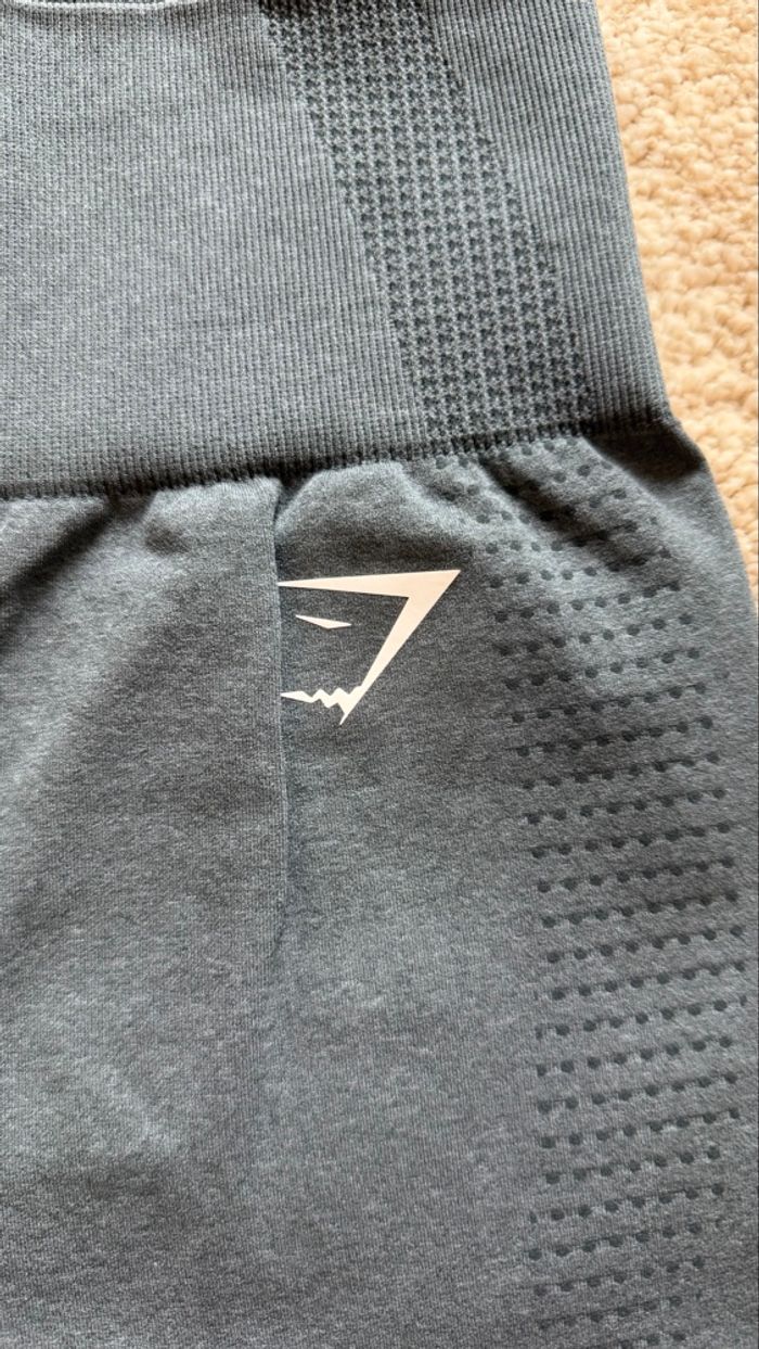 Gymshark Vital Seamless 7 Inch Shorts Gris Femme – Taille S Body Fit – Short Sport Fitness Musculation - photo numéro 3