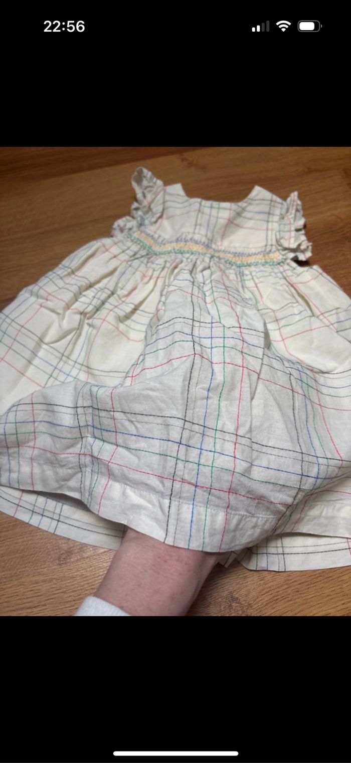 Ensemble robe et bloomer été bébé fille bout’chou 12 mois neuf - photo numéro 5